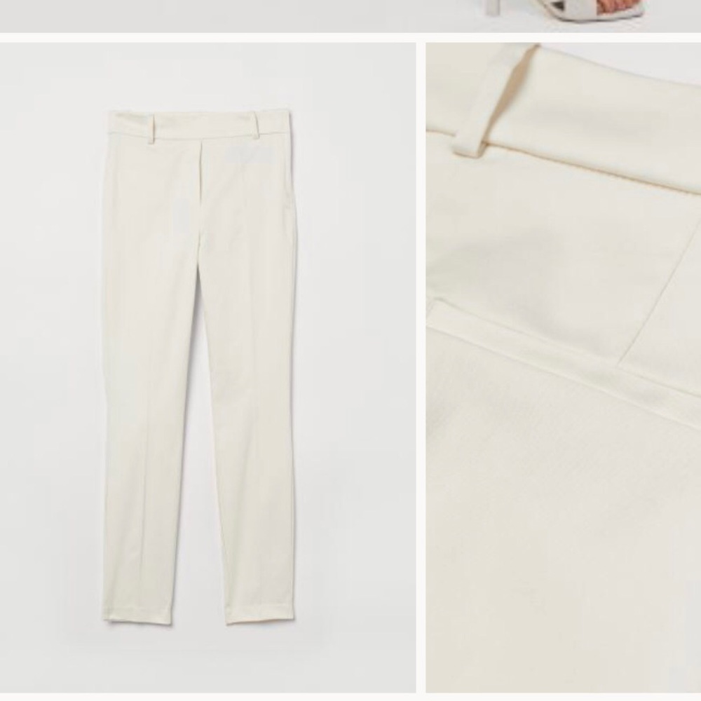 H&M Creased Pants Tan